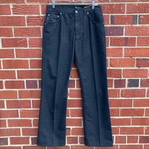 Alberto black striped rock fancy stripe men pants size 46 USA size 32